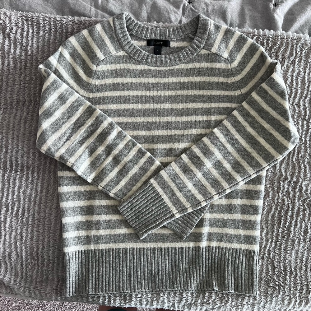 J.Crew Striped Wool Sweater